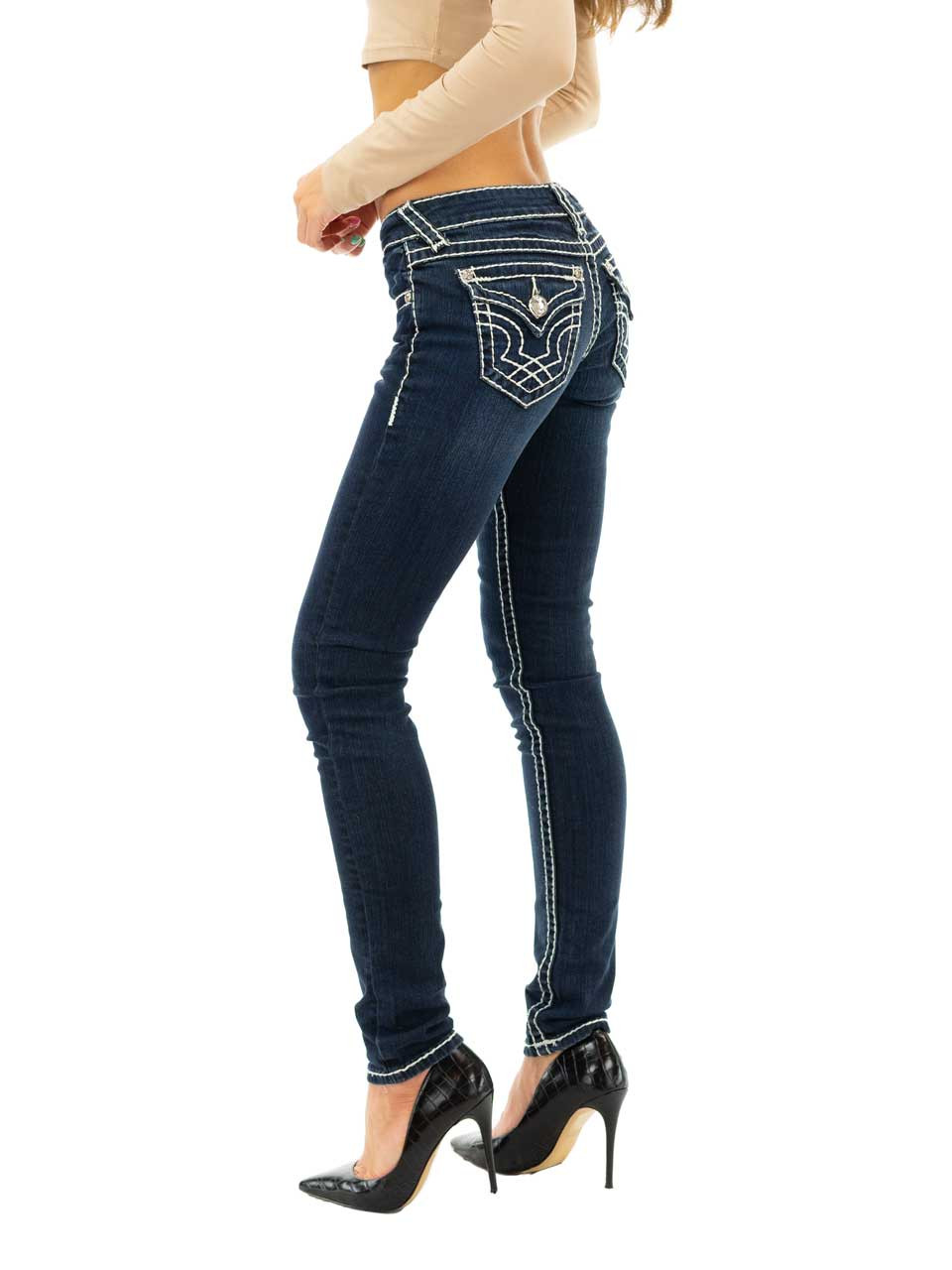 dark denim jeans