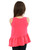 Girls Sleeveless Top Tank - Attached Ruffled Peplum