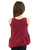 Girls Sleeveless Top Tank - Attached Ruffled Peplum