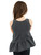 Girls Sleeveless Top Tank - Attached Ruffled Peplum