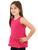 Girls Sleeveless Top Tank - Attached Ruffled Peplum