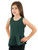Girls Sleeveless Top Tank - Attached Ruffled Peplum