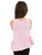 Girls Sleeveless Top Tank - Attached Ruffled Peplum