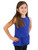 Girls Sleeveless Top Tank - Attached Ruffled Peplum