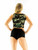 Crop Top - Sleeveless Army Camouflage Print  (Junior and Junior Plus Sizes)