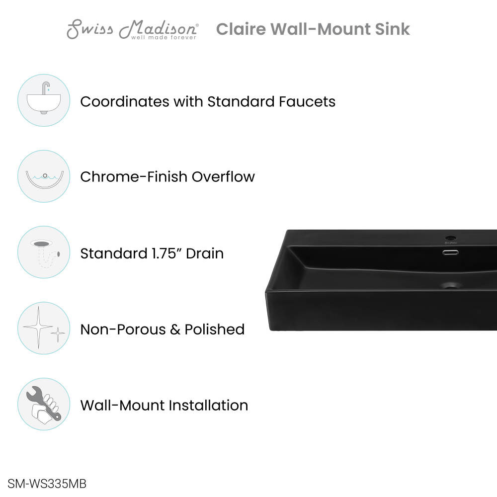 Wall Mount Sink Claire 22
