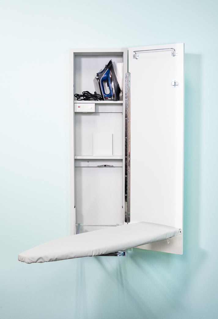 Iron-A-WAY Universal Design ADA Built-In Ironing Center with 42 Inch Swiveling Ironing Board, Electrical System, Hot Iron Storage and Flat Door - Thumbnail 2