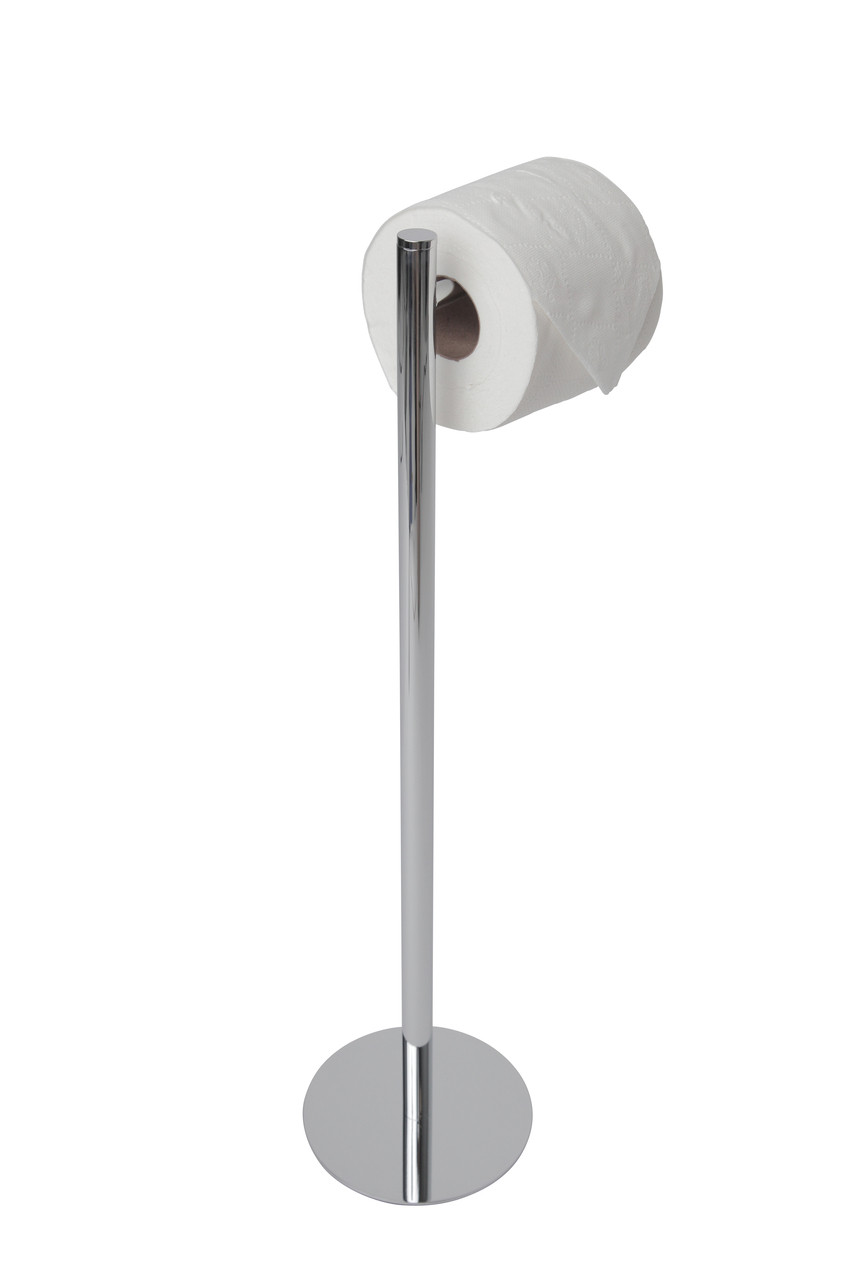 Valsan 53505ES Essentials Freestanding Toilet Paper Holder Finish: Satin Nickel