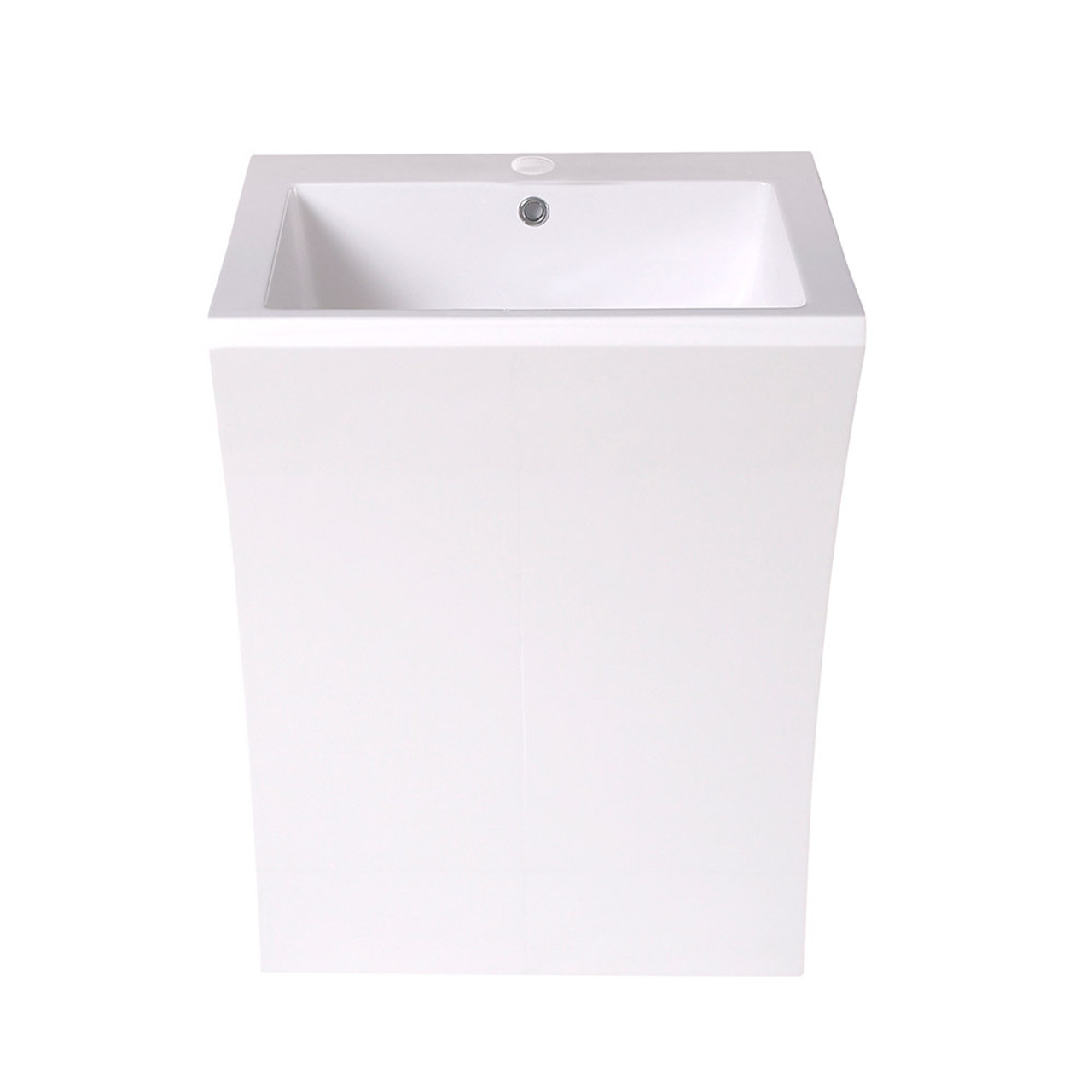 Fresca FVN5023WH Parma Pedestal Bathroom Sink with Medicine Cabinet -  Faucets, Mosaic, Kitchen Supplies