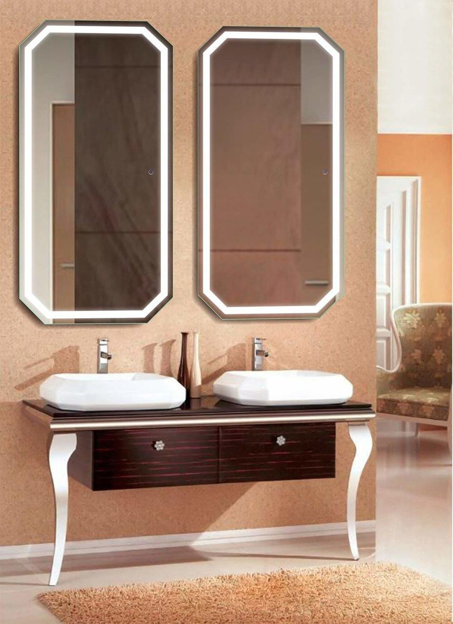 Krugg Tudor6030 Krugg Octagon LED Bathroom Mirror 60 Inch X 30 Inch