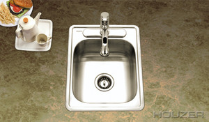 Hamat REVIVE 17" X 22" Single Bowl Kitchen Sink Stainless Steel