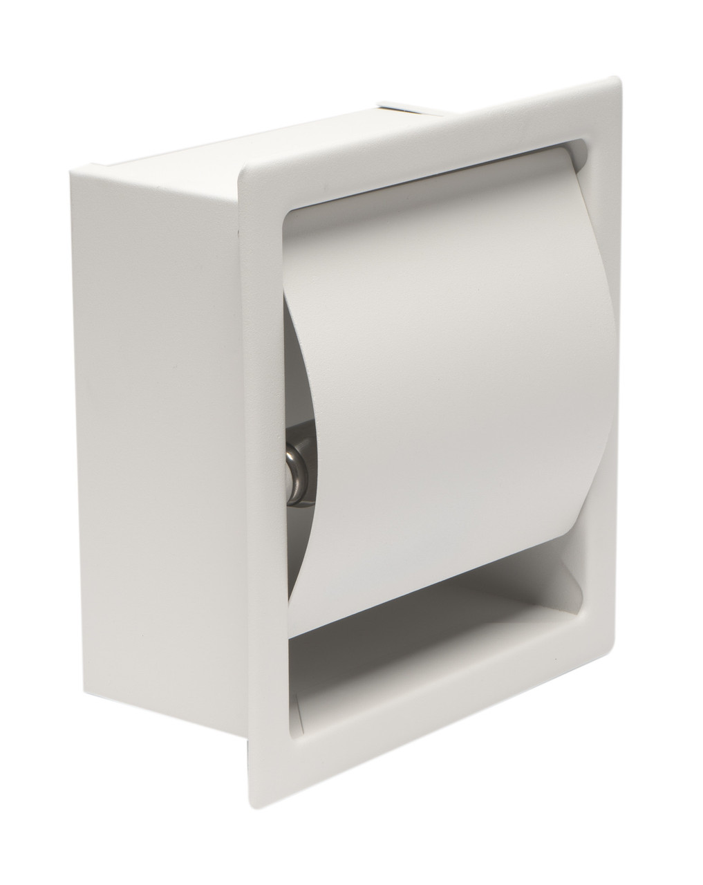 Recessed Toilet Paper Holder in Matte Black