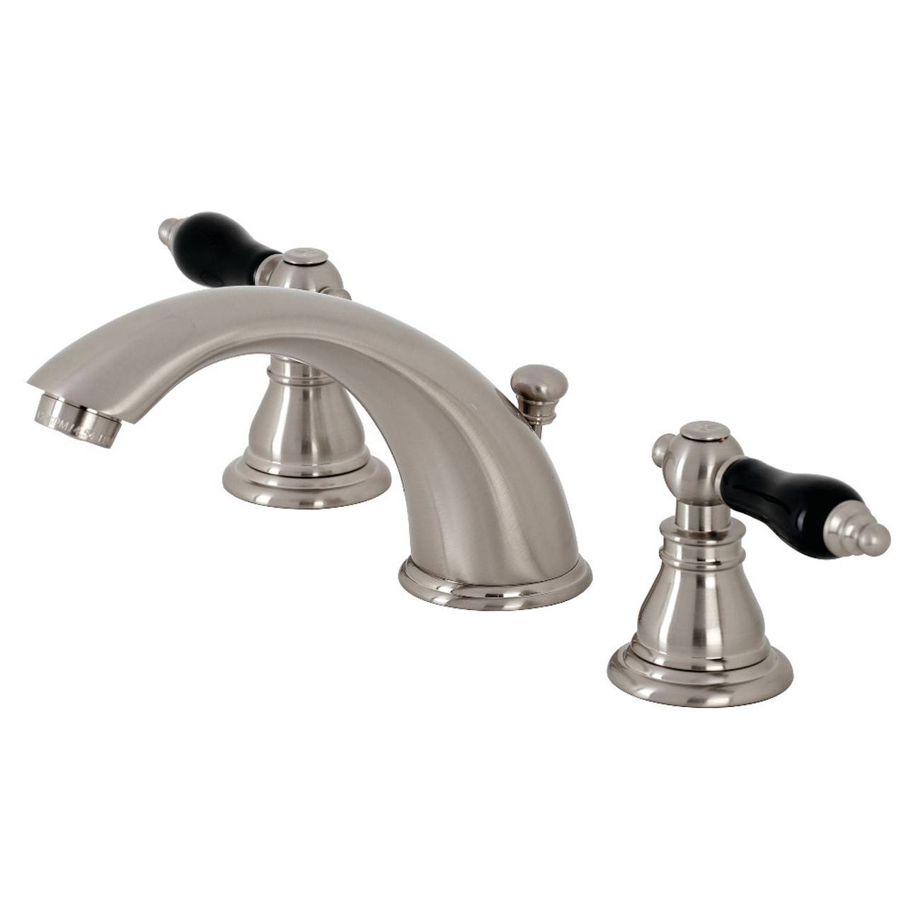 Kingston Brass KB968AKL Duchess Widespread Bathroom Faucet with Plastic  Pop-Up, Brushed Nickel