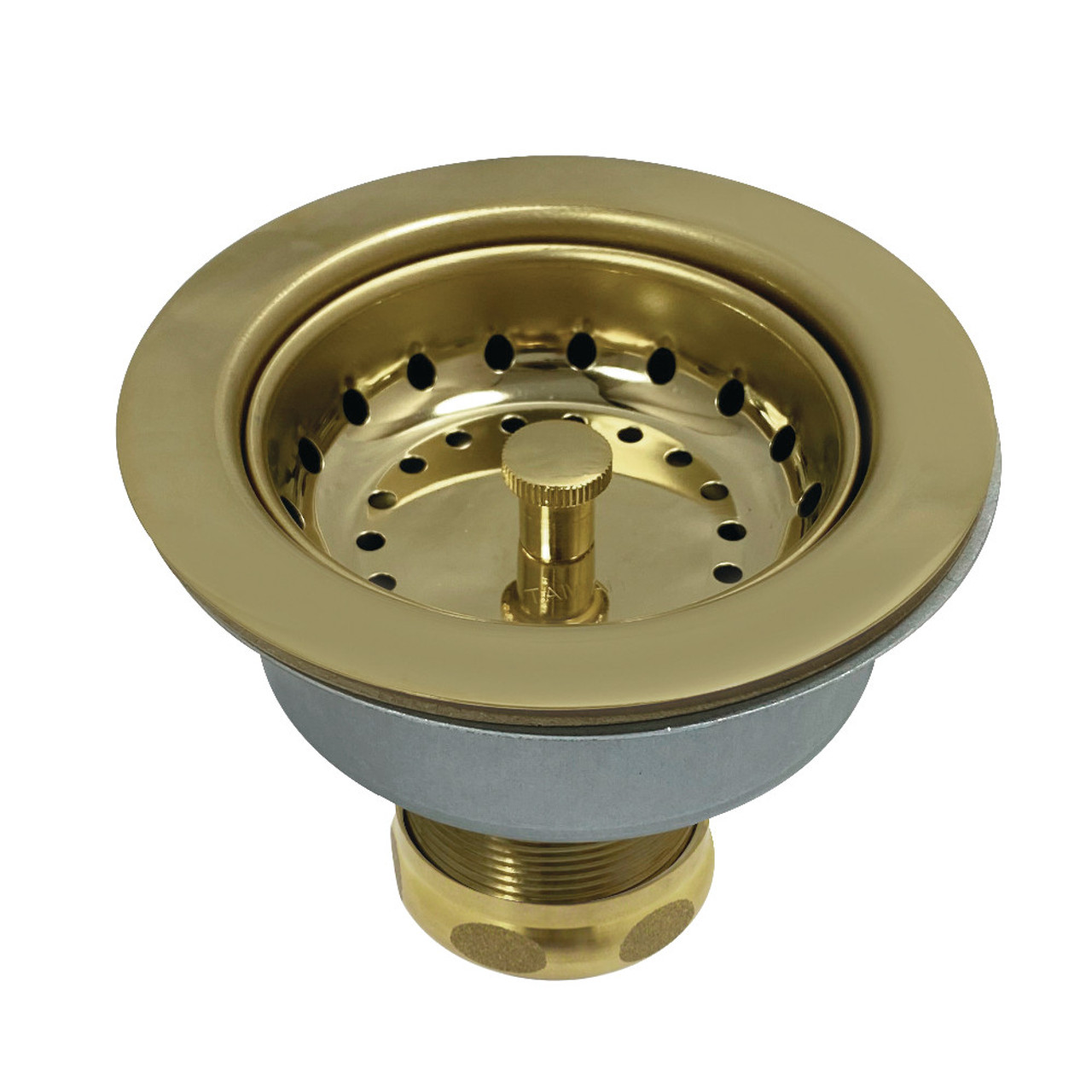 Kingston Brass K112AB Tacoma Snap-N-Tite Sink Basket Strainer, Antique Brass