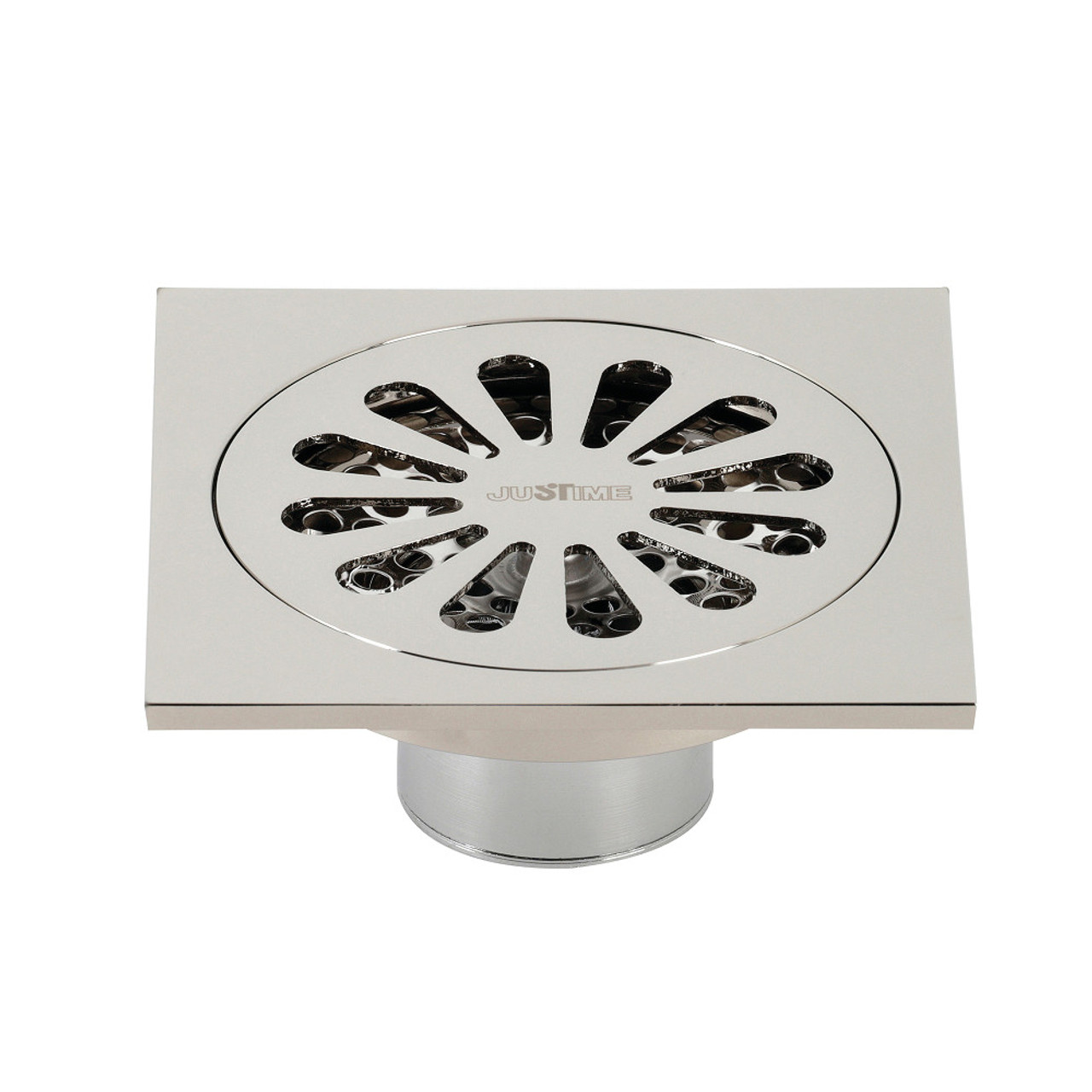 Kingston Brass Watercourse BSF4161BB 4-Inch Square Grid Shower Drain with  Hair Catche