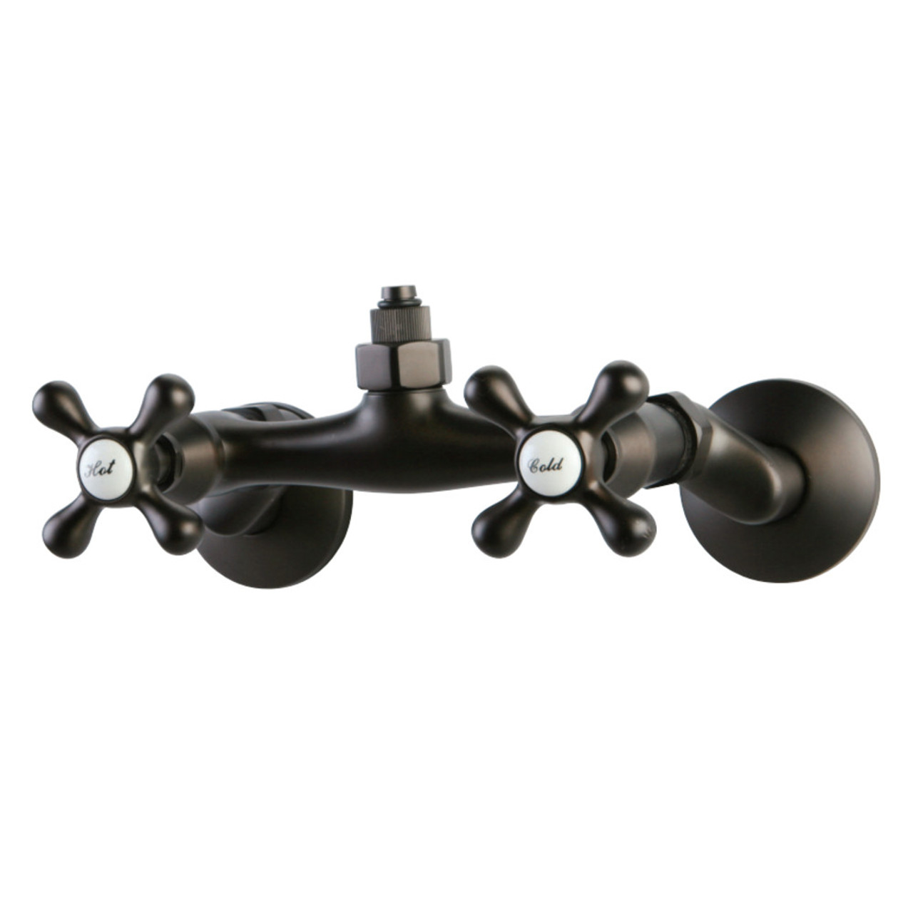 Kingston Brass CC2135 Vintage Wall Mount Tub Faucet Body with Riser  Adapter, Oil Rubbed Bronze