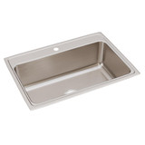 ELKAY  DLRQ3122101 Lustertone Classic Stainless Steel 31" x 22" x 10-1/8", 1-Hole Single Bowl Drop-in Sink with Quick-clip