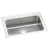 ELKAY  DLRSQ3322104 Lustertone Classic Stainless Steel 33" x 22" x 10-1/8", Single Bowl Drop-in Sink with Quick-clip
