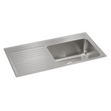 Elkay Lustertone Classic Stainless Steel 43" x 22" x 10", Single Bowl Drop-in Sink with Drainboard - ILGR4322R0