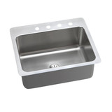 Elkay Lustertone Classic Stainless Steel 27" x 22" x 10", 2-Hole Single Bowl Undermount or Drop-in Sink with Perfect Drain - DLSR272210PD2