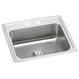 ELKAY  DLR221910PD2 Lustertone Classic Stainless Steel 22" x 19-1/2" x 10-1/8", 2-Hole Single Bowl Drop-in Sink with Perfect Drain