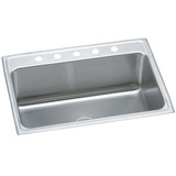 ELKAY  DLR3122125 Lustertone Classic Stainless Steel 31" x 22" x 11-5/8", 5-Hole Single Bowl Drop-in Sink