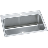 ELKAY  DLR312210PD1 Lustertone Classic Stainless Steel 31" x 22" x 10-1/8", 1-Hole Single Bowl Drop-in Sink with Perfect Drain