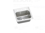 Elkay Celebrity Stainless Steel 17" x 16" x 7-1/8", 0-Hole Single Bowl Drop-in Sink - PSR17160