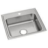 Elkay Celebrity Stainless Steel 22" x 19-1/2" x 7-1/8", 1-Hole Single Bowl Drop-in Sink - PSR22191