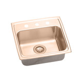 ELKAY  LRAD1918553-CU CuVerro Antimicrobial Copper 19" x 18" x 5-1/2", 3-Hole Single Bowl Drop-in ADA Sink