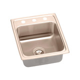 ELKAY  LRAD1522552-CU CuVerro Antimicrobial Copper 15" x 22" x 5-1/2", 2-Hole Single Bowl Drop-in ADA Sink