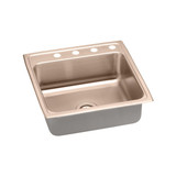 ELKAY  LRAD2222601-CU CuVerro Antimicrobial Copper 22" x 22" x 6", 1-Hole Single Bowl Drop-in ADA Sink