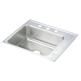 Elkay Lustertone Classic Stainless Steel 25" x 22" x 6", Single Bowl Drop-in Classroom ADA Sink - DRKAD252260R0
