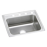 Elkay Lustertone Classic Stainless Steel 25" x 21-1/4" x 5", Single Bowl Drop-in ADA Sink - LRAD2521504