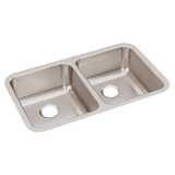 Elkay Lustertone Classic Stainless Steel 30-3/4" x 18-1/2" x 7-7/8", Equal Double Bowl Undermount Sink - ELUH3118