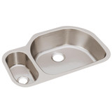 ELKAY  ELUH3221L Lustertone Classic Stainless Steel, 31-1/2" x 21-1/8" x 7-1/2", 30/70 Offset Double Bowl Undermount Sink