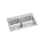 Elkay Celebrity Stainless Steel 43" x 22" x 6-7/8", 1-Hole Equal Double Bowl Drop-in Sink - CR43221