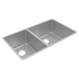 Elkay Crosstown 18 Gauge Stainless Steel 31-1/2" x 18-1/2" x 9", 40/60 Double Bowl Undermount Sink - ECTRU32179LT