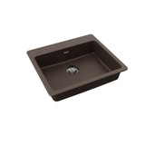 ELKAY  ELGAD2522PDMC0 Quartz Classic 25" x 22" x 5-1/2", Single Bowl Drop-in ADA Sink with Perfect Drain, Mocha