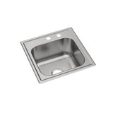 Elkay Dayton Stainless Steel 20" x 20" x 10-1/8", MR2-Hole Single Bowl Drop-in Laundry Sink - DPC1202010MR2