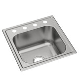 Elkay Dayton Stainless Steel 20" x 20" x 10-1/8", OS4-Hole Single Bowl Drop-in Laundry Sink - DPC1202010OS4