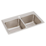 ELKAY  DLR3319101 Lustertone Classic Stainless Steel 33" x 19-1/2" x 10-1/8", 1-Hole Equal Double Bowl Drop-in Sink