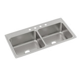 ELKAY  DLR4322104 Lustertone Classic Stainless Steel 43" x 22" x 10-1/8", Equal Double Bowl Drop-in Sink