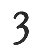 JVJ 4" Black Finish Zinc Alloy House Number "3" - 00315