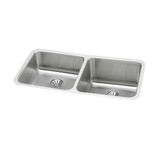 Elkay Lustertone Classic Stainless Steel 30-3/4" x 18-1/2" x 10", Equal Double Bowl Undermount Sink with Left Perfect Drain - ELUH311810LPD