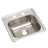 ELKAY  DW10115152 Dayton Stainless Steel 15" x 15" x 5-3/16", 2-Hole Single Bowl Drop-in Bar Sink with 2" Drain Opening (10 Pack)