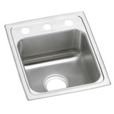 ELKAY  PSR15173 Celebrity Stainless Steel 15" x 17-1/2" x 7-1/8", 3-Hole Single Bowl Drop-in Bar Sink