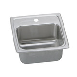 ELKAY  BLRQ152 Lustertone Classic Stainless Steel 15" x 15" x 7-1/8", 2-Hole Single Bowl Drop-in Bar Sink with Quick-clip
