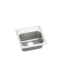 ELKAY  LRADQ1716602 Lustertone Classic Stainless Steel 17" x 16" x 6", 2-Hole Single Bowl Drop-in ADA Sink with Quick-clip