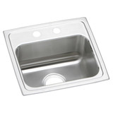 ELKAY  LRAD1716652 Lustertone Classic Stainless Steel 17" x 16" x 6-1/2", 2-Hole Single Bowl Drop-in ADA Sink